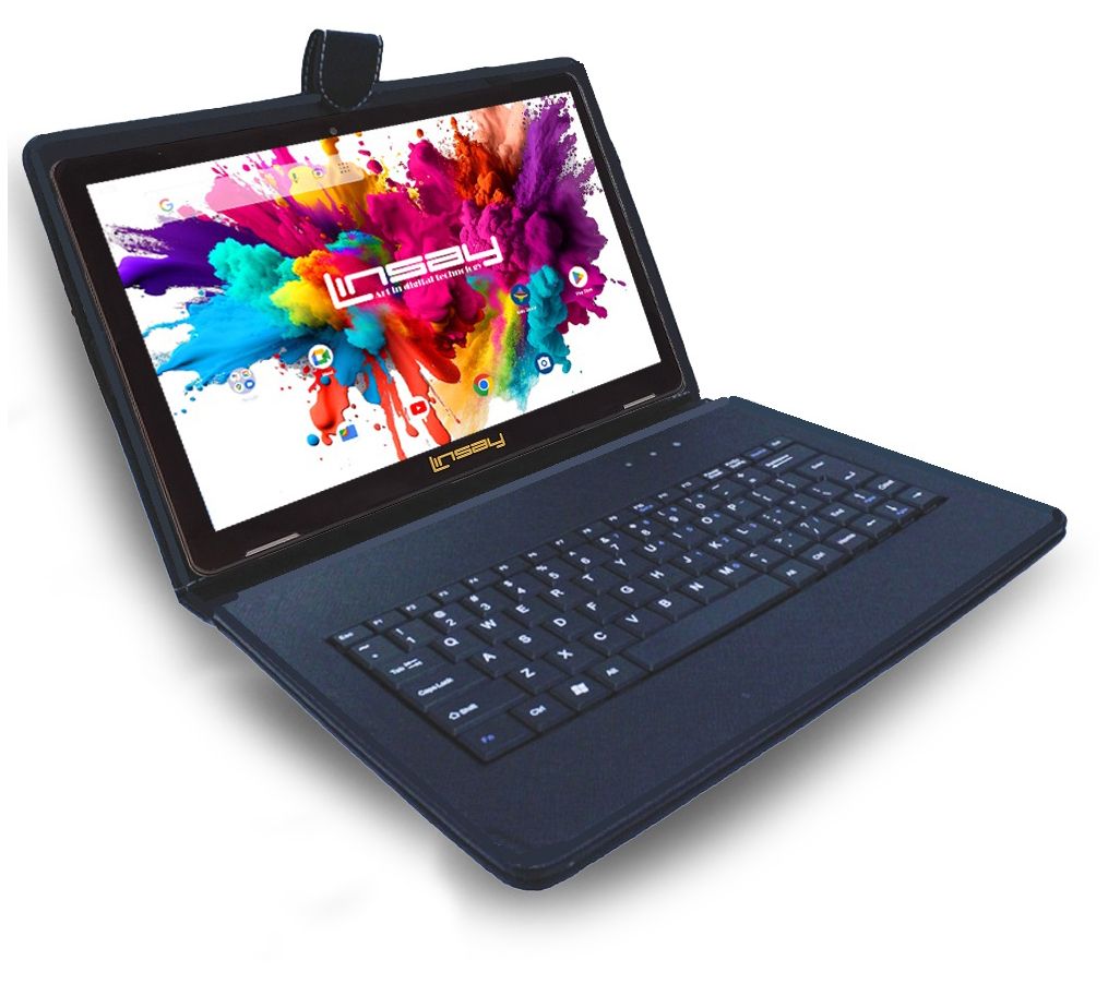 LINSAY Tab Octa Core 128GB w/ Keyboard Case