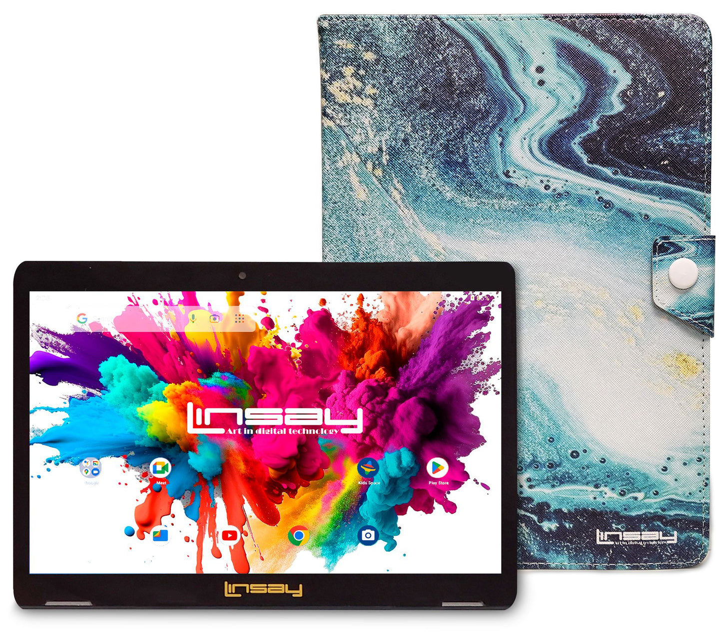LINSAY Tab Octa Core 128GB w/ Case Shape