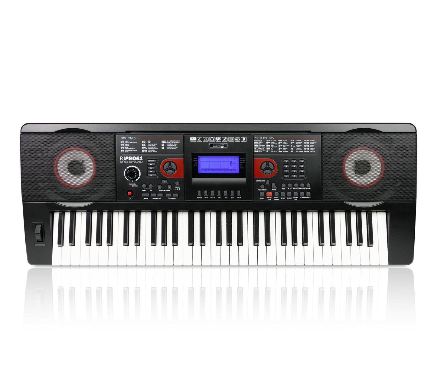 RockJam Rechargeable BT 61 Key Music Keyboard