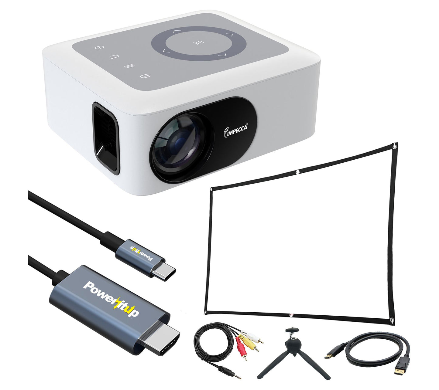 Impecca Home Theater Projector, 5400lm/80 ANSI,720P +ACCS Kit