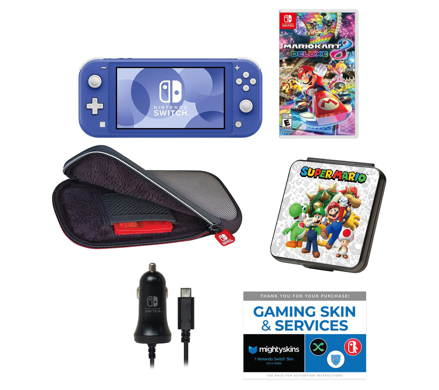 Nintendo Switch Lite 32GB with Mario Kart 8 andTravel Kit