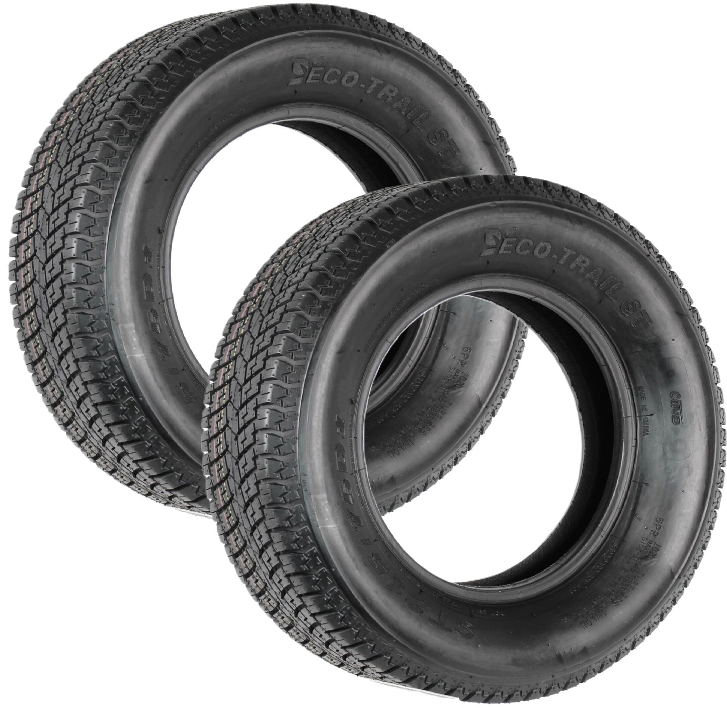 eCustomrim 2-Pack ST215/75D14 Trailer Tires Bias Ply Load Range C 1870# 2 Year Warranty