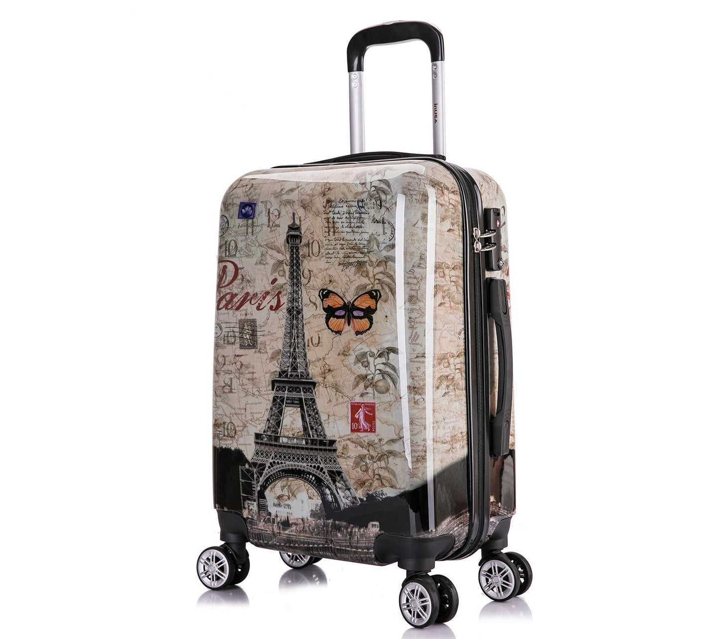 InUSA Paris Lightweight Hardside Spinner 20"Carry-On-Prints
