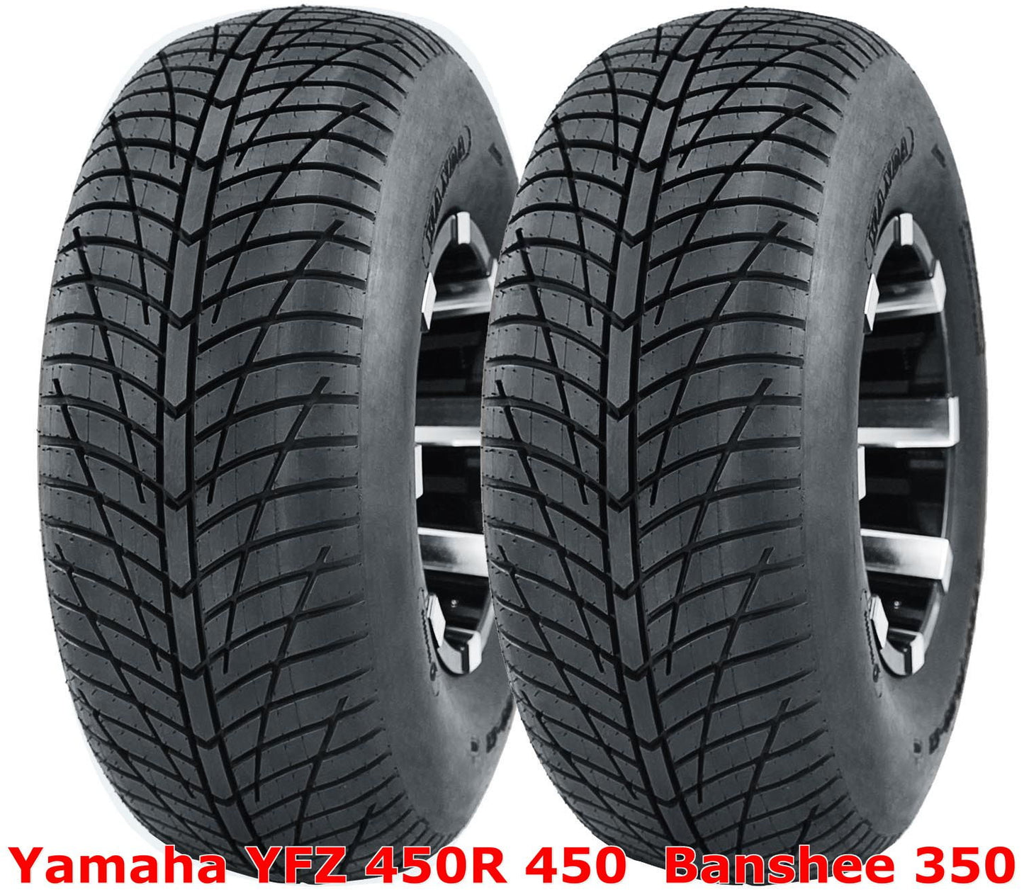 (2) Yamaha YFZ 450R 450 Banshee 350 Rear 20x10-9 20x10x9 Hi-Speed ATV Tires
