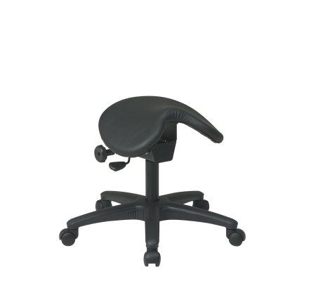 Office Star Products Backless Stool WithSaddle Seat
