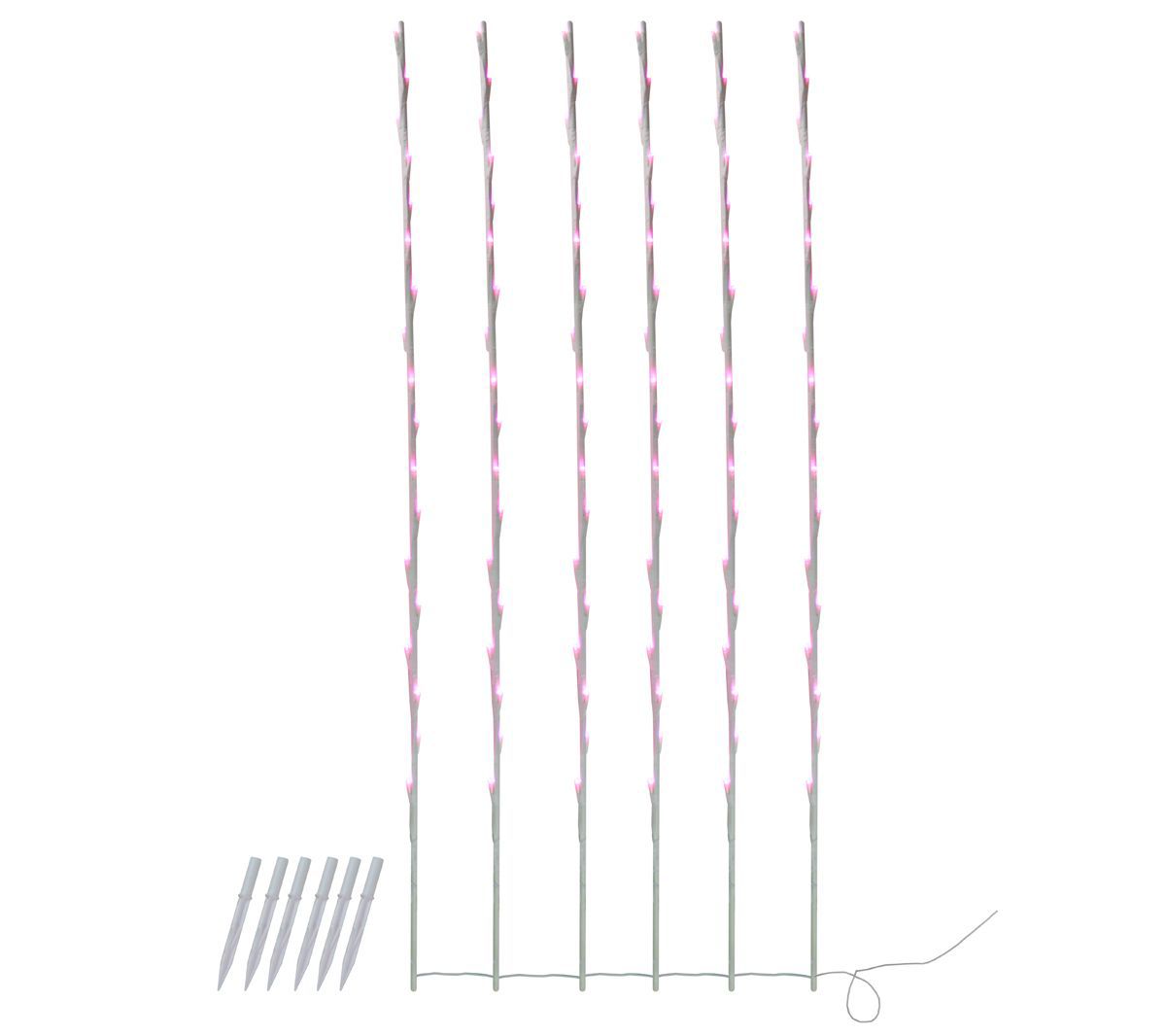 Northlight 108 Pink Branch Patio Garden NoveltyLight Stakes