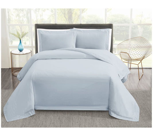 Vince Camuto 400TC Percale Full/Queen 3 Piece Duvet Set