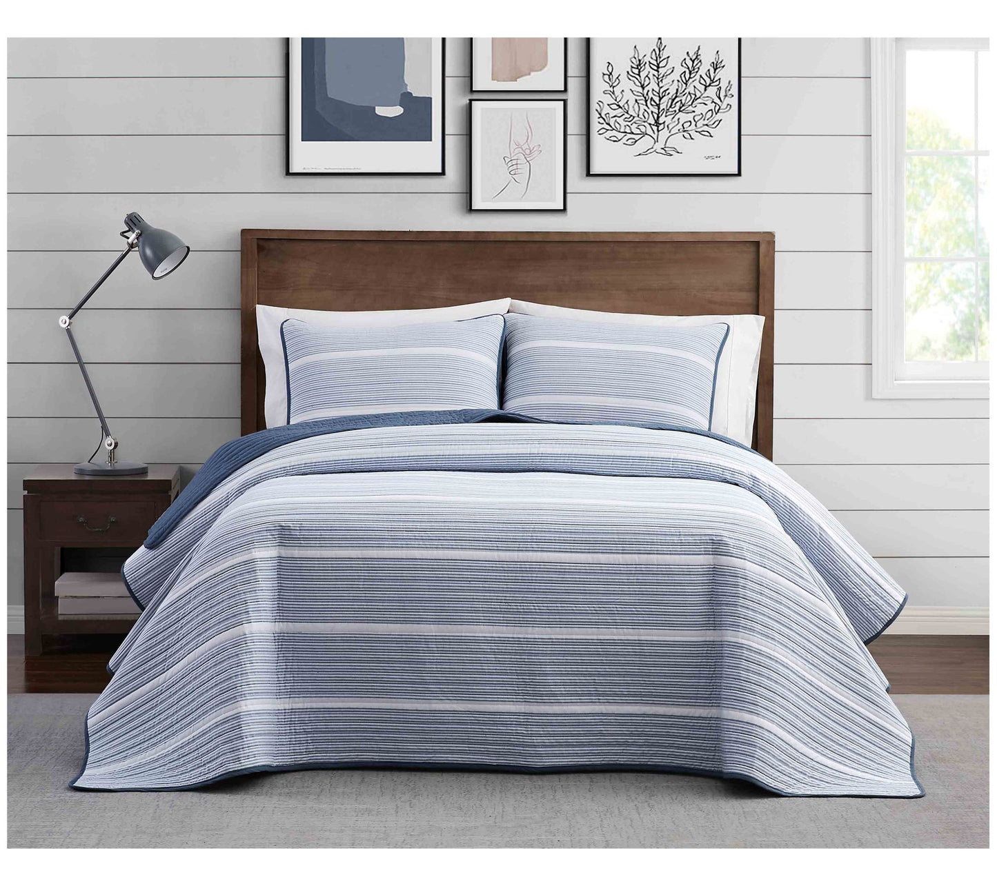 Brooklyn Loom Niari Yarn Dye Stripe Full/QueenComforter Set