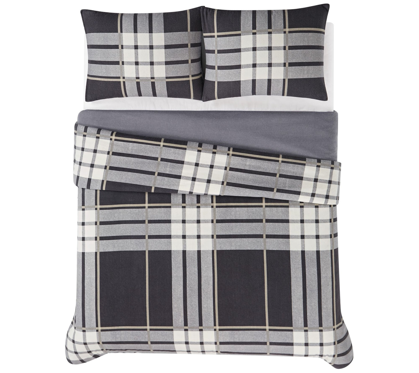 Truly Soft Milo Plaid Twin XL 2 Piece Flannel Comforter Set