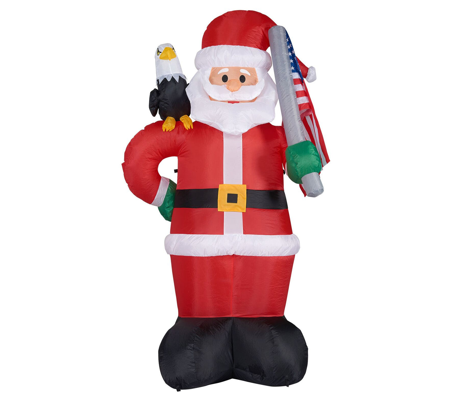 Fraser Hill Farm 8-Ft. Tall Americana Santa, Bald Eagle, and A