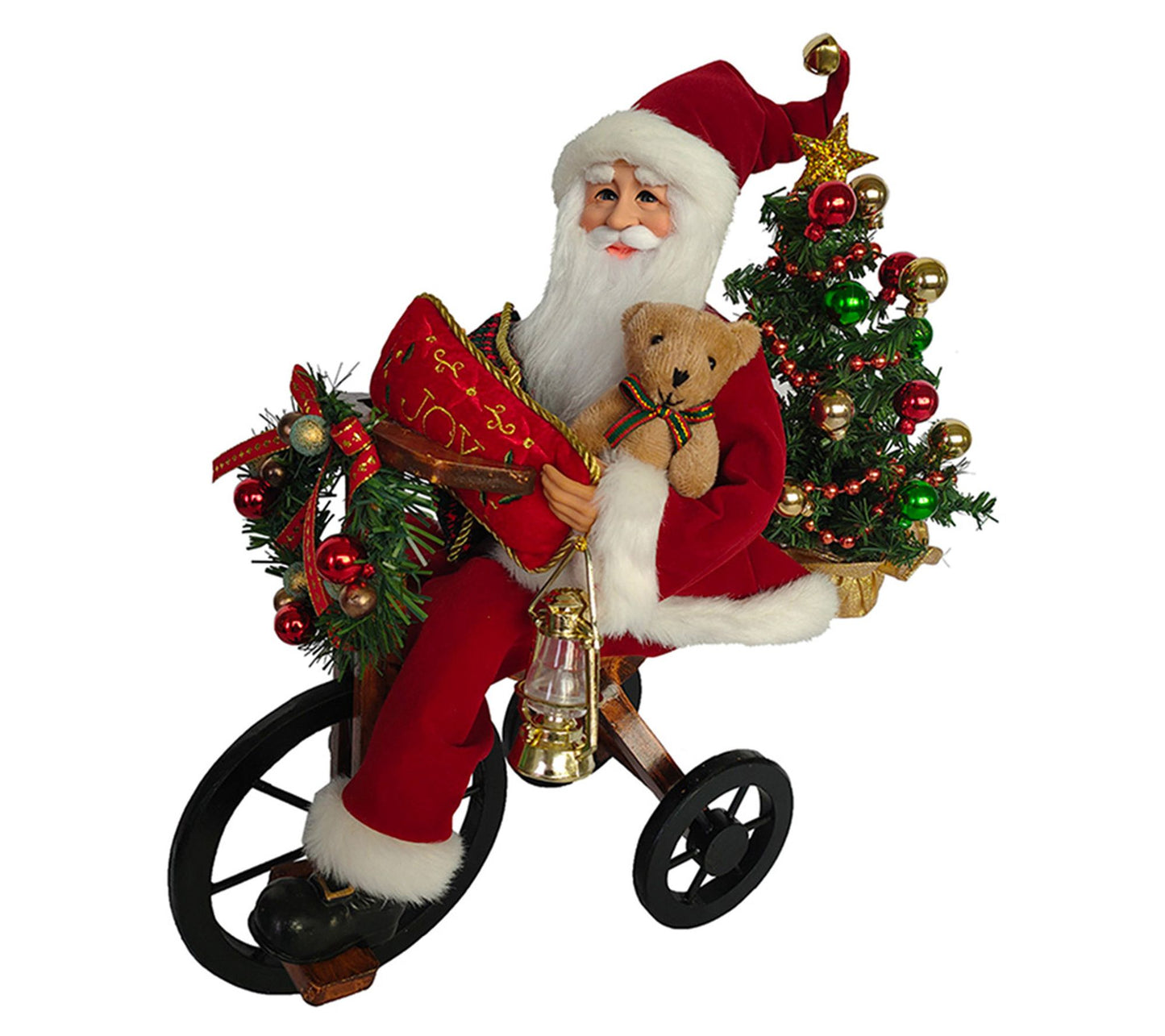 Santa's Workshop 17" Cycling Santa