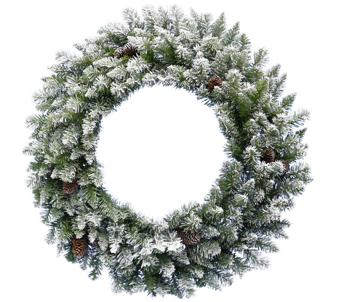 Fraser Hill Farm 48" Frosted Pine Wreath Door Hanging