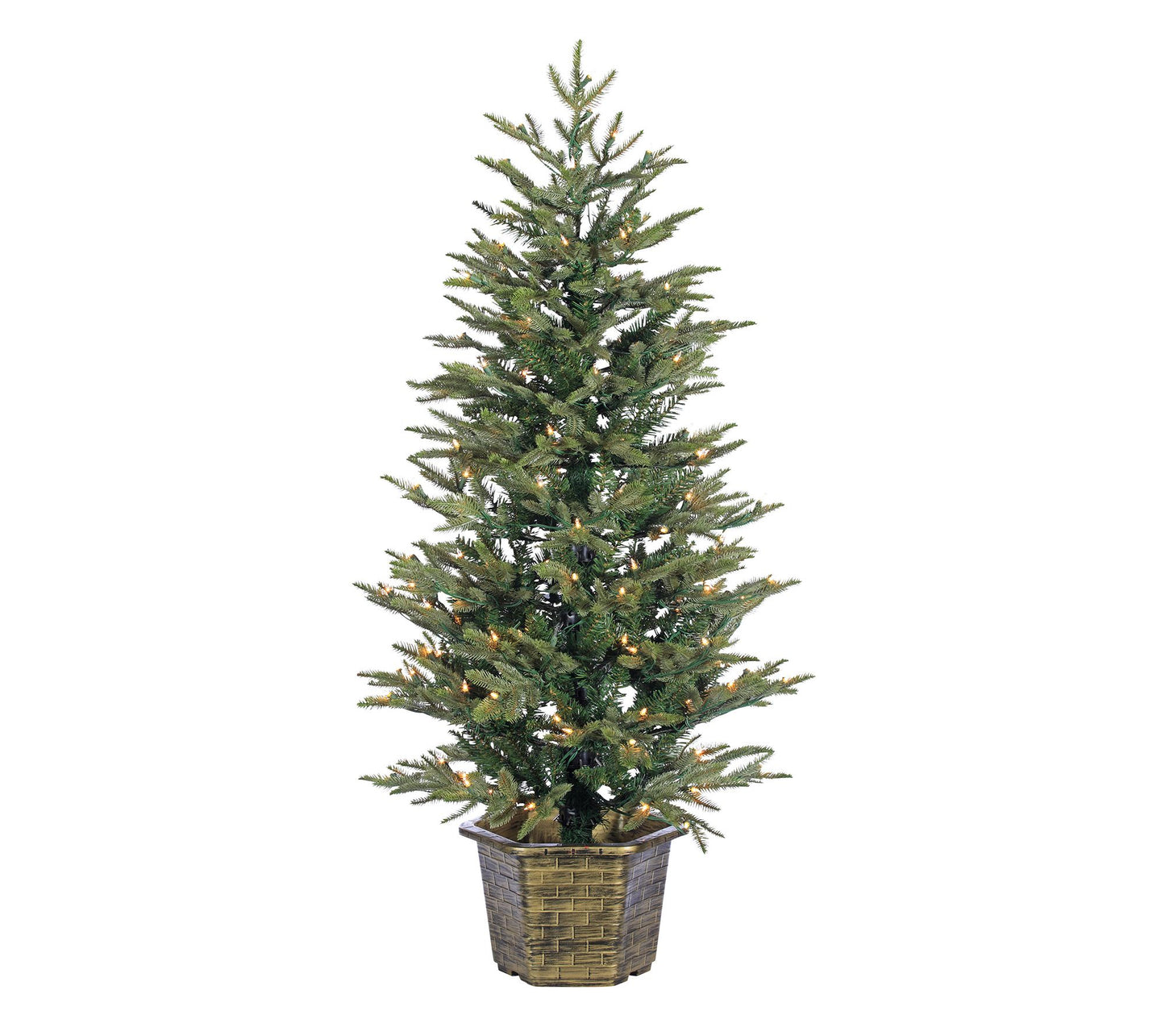 4.5' Potted Nat Cut Eastern Pine w/ 150 Lightsy Sterling Co