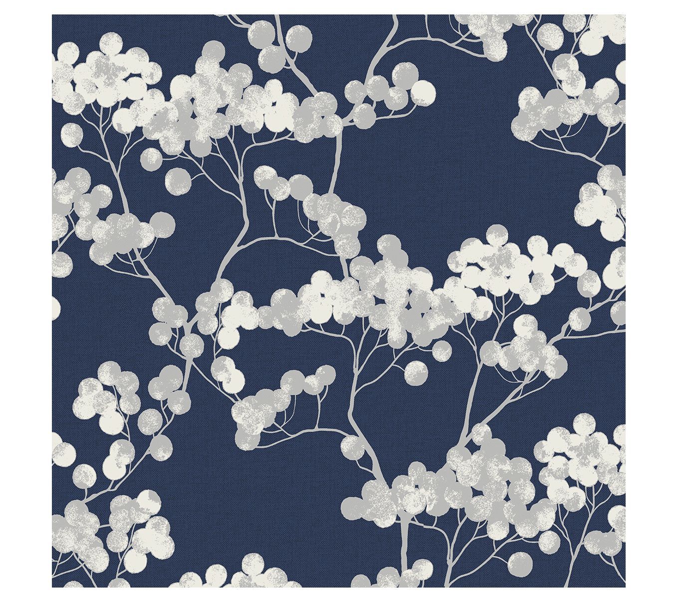 Seabrook Designs Bayberry Blossom Floral Unpasted Wallpaper