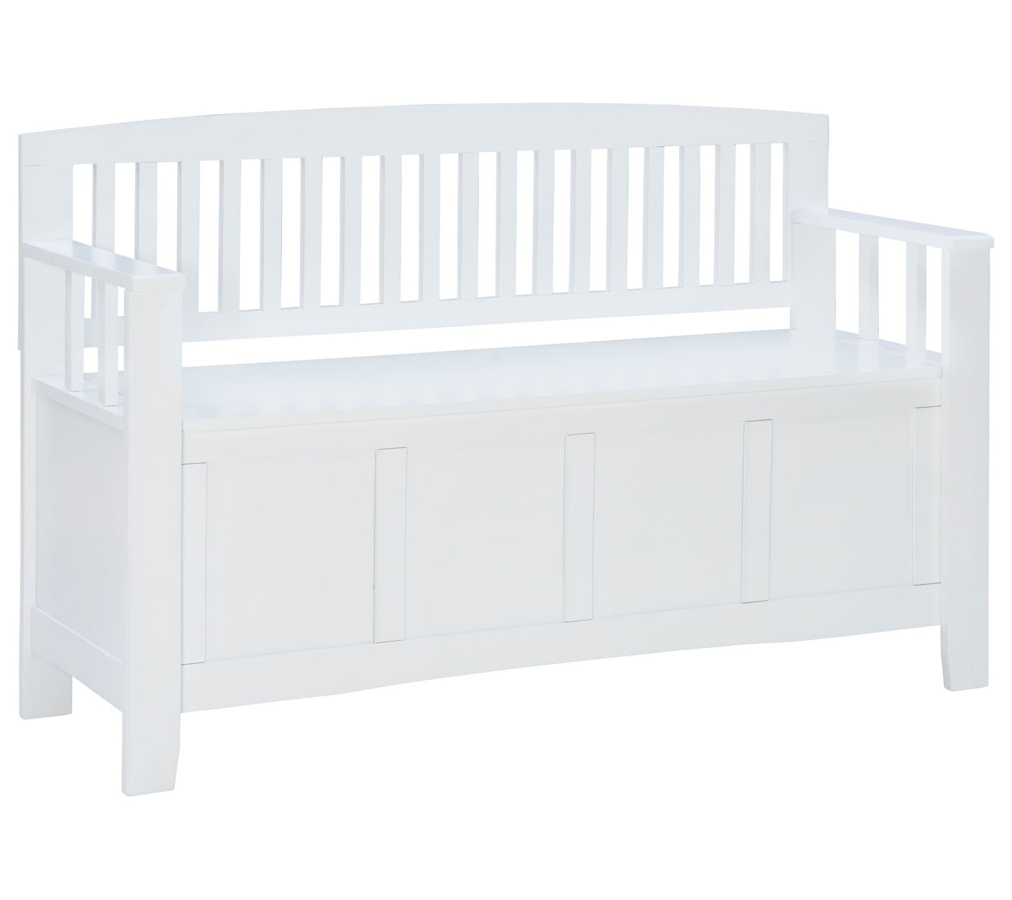 Linon Home Munn Lift-Top Storage Bench With Bac k & Arm Rests