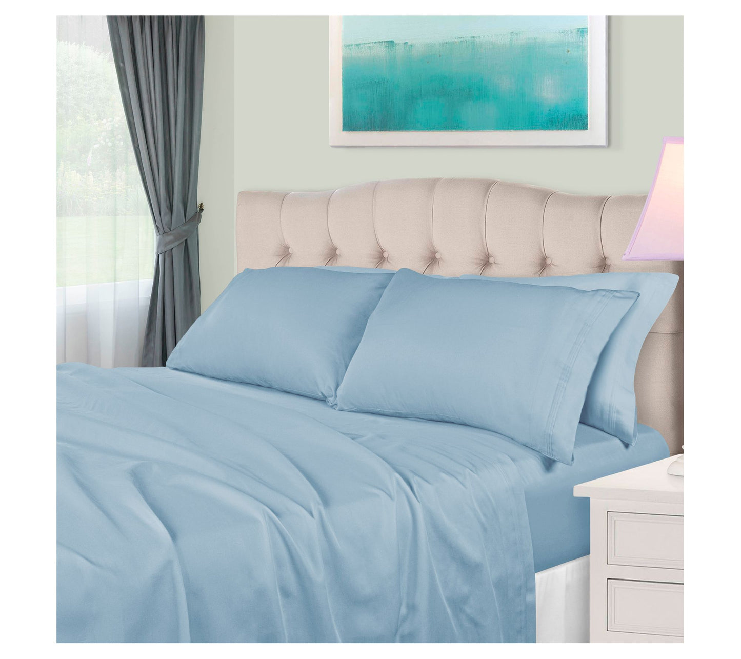 Superior 650TC Egyptian Cotton Sheets, Split Ki ng