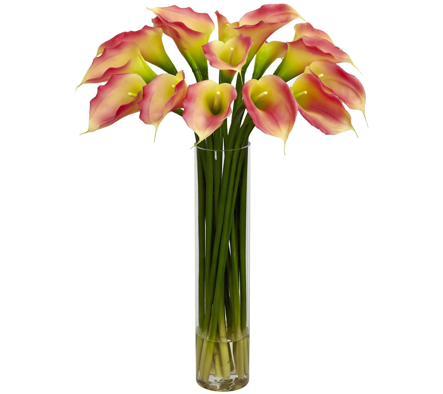 Calla Lily with Cylinder Arrangement by NearlyNatural