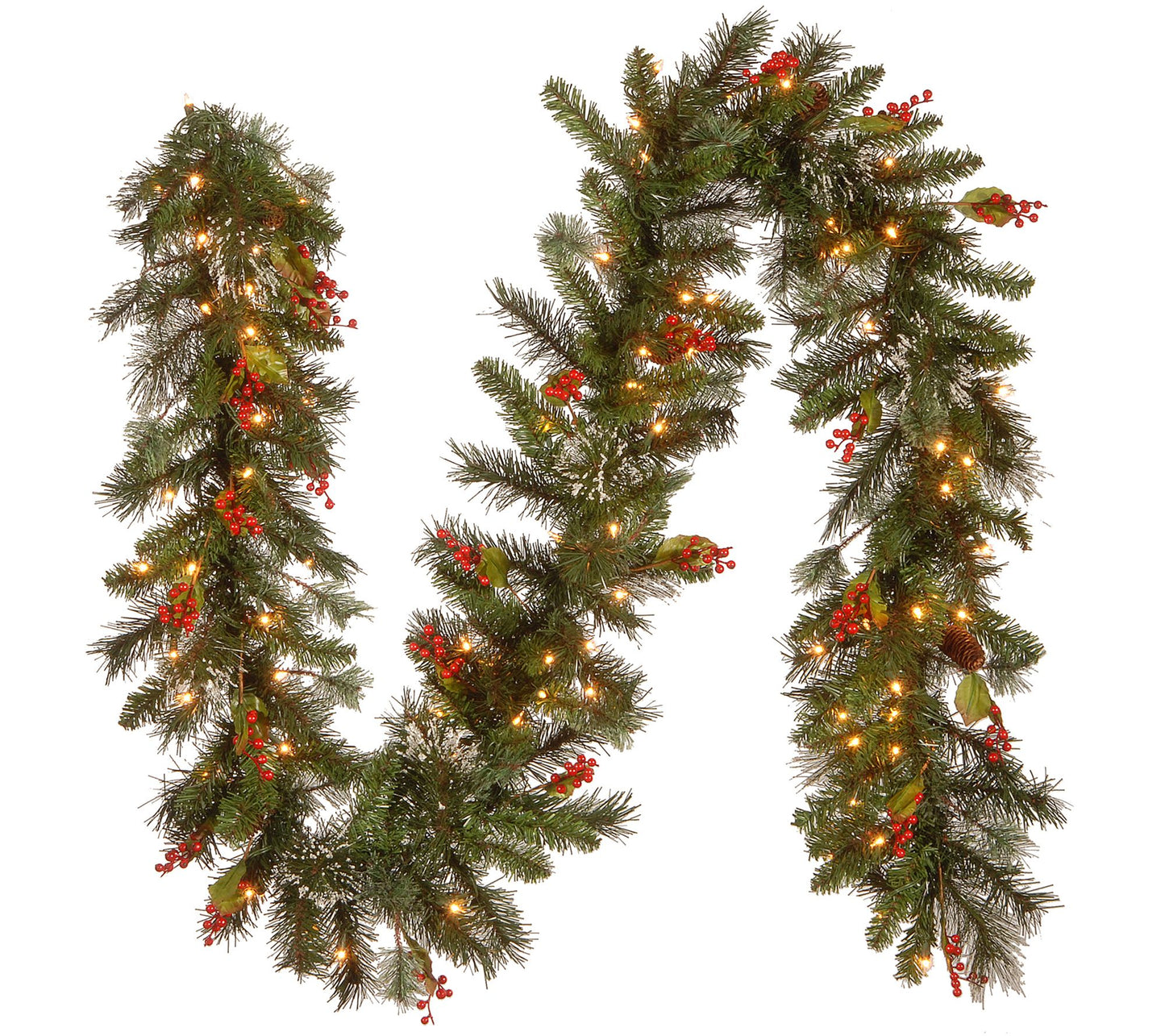 National Tree Company 9' Wintry Pine Prelit Garland