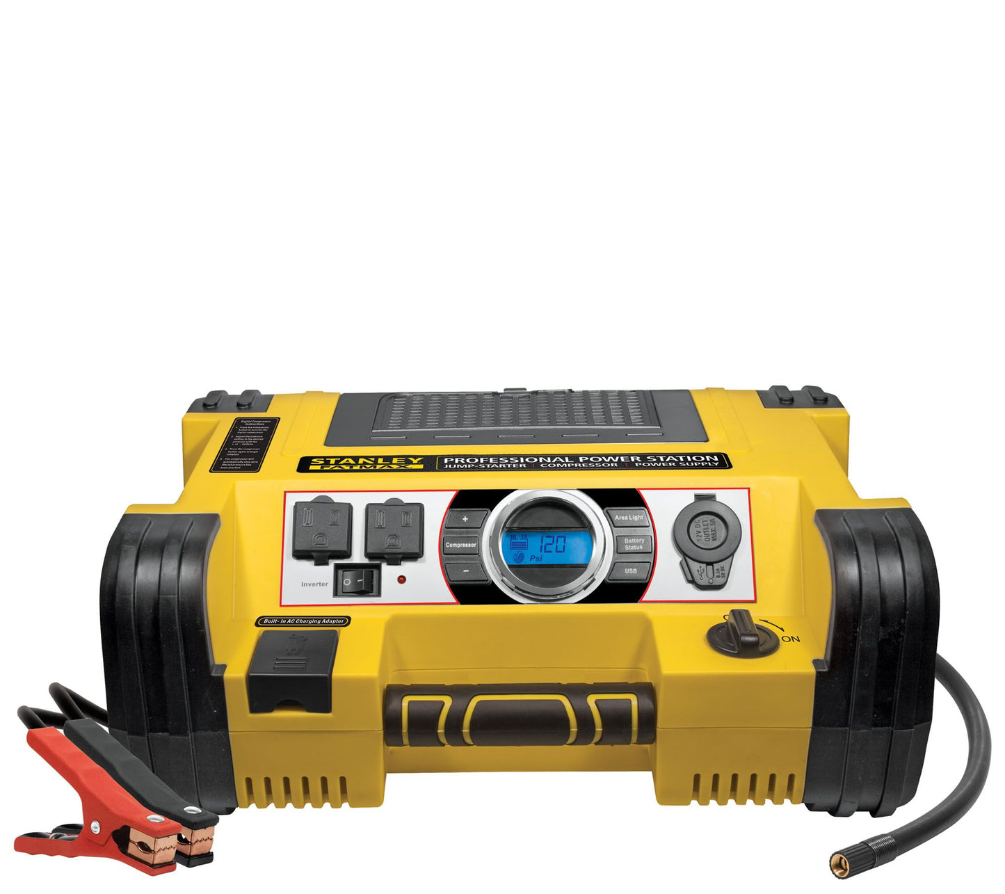 Stanley Power Station 700/1400 Peak Amp Jump Starter/Compress