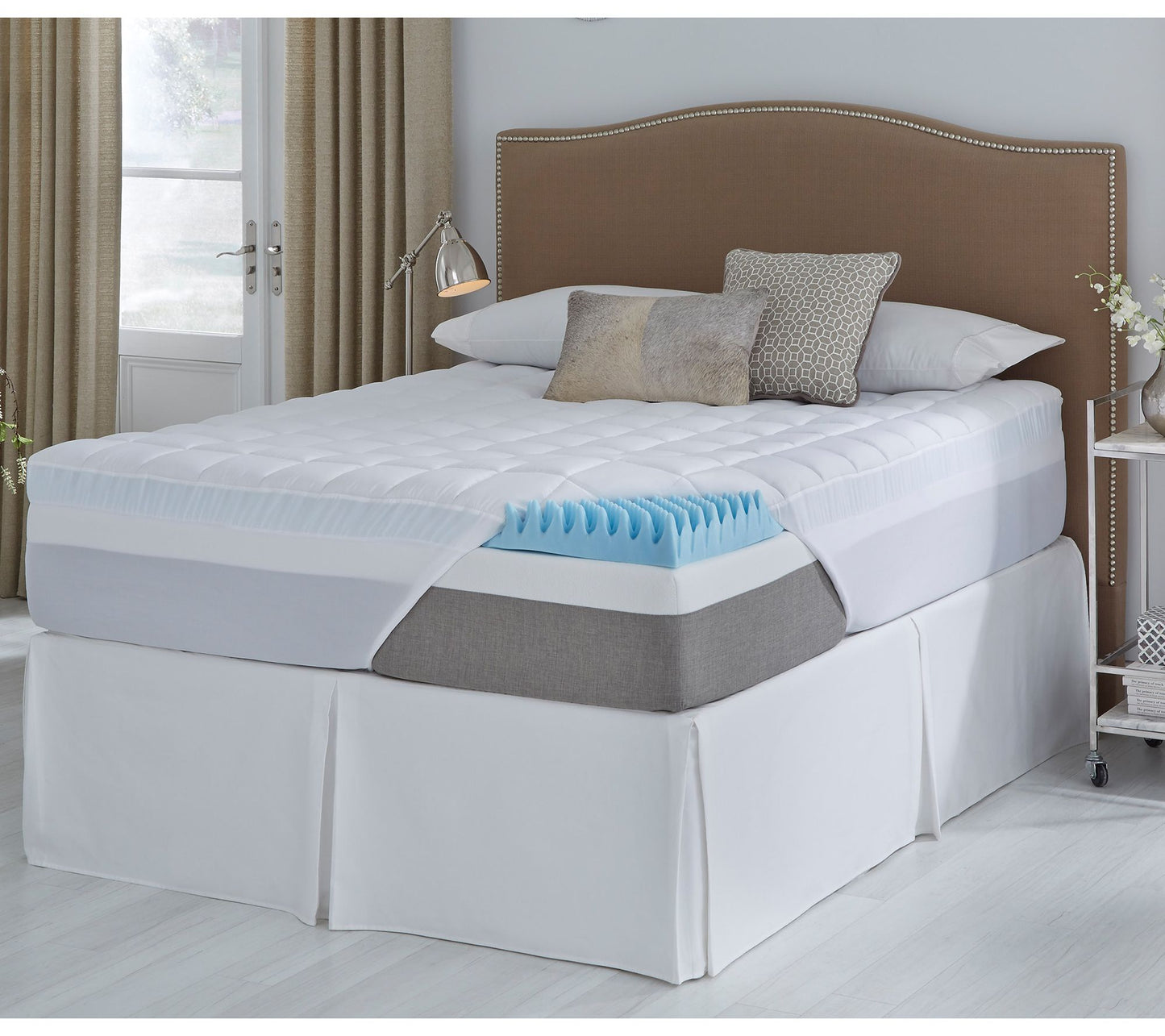 ComforPedic by BeautyRest 4.5" Reverse Gel MemFoam & Fiber TW