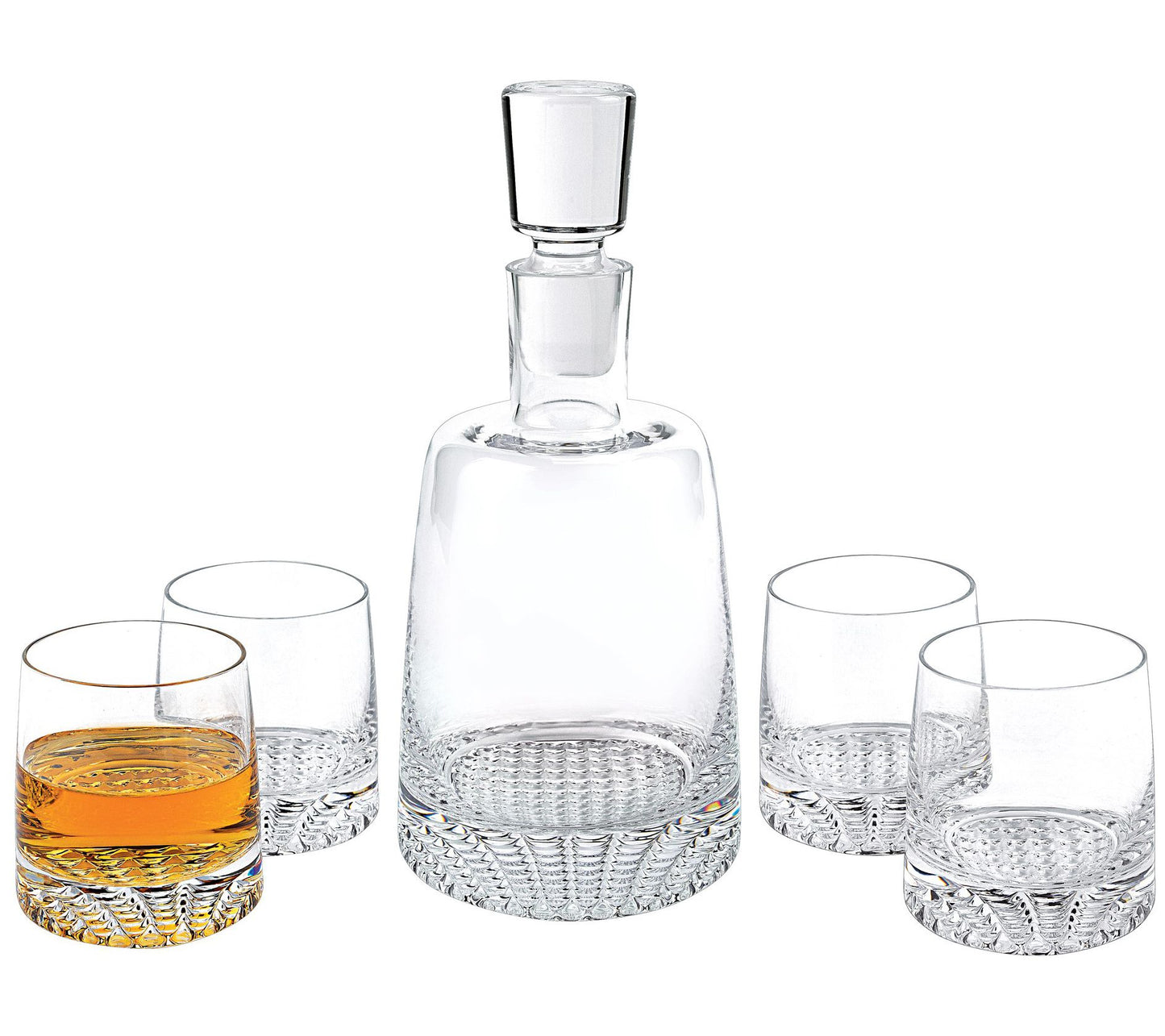 Badash Crystal Park Avenue European 5-Piece Whiskey Set