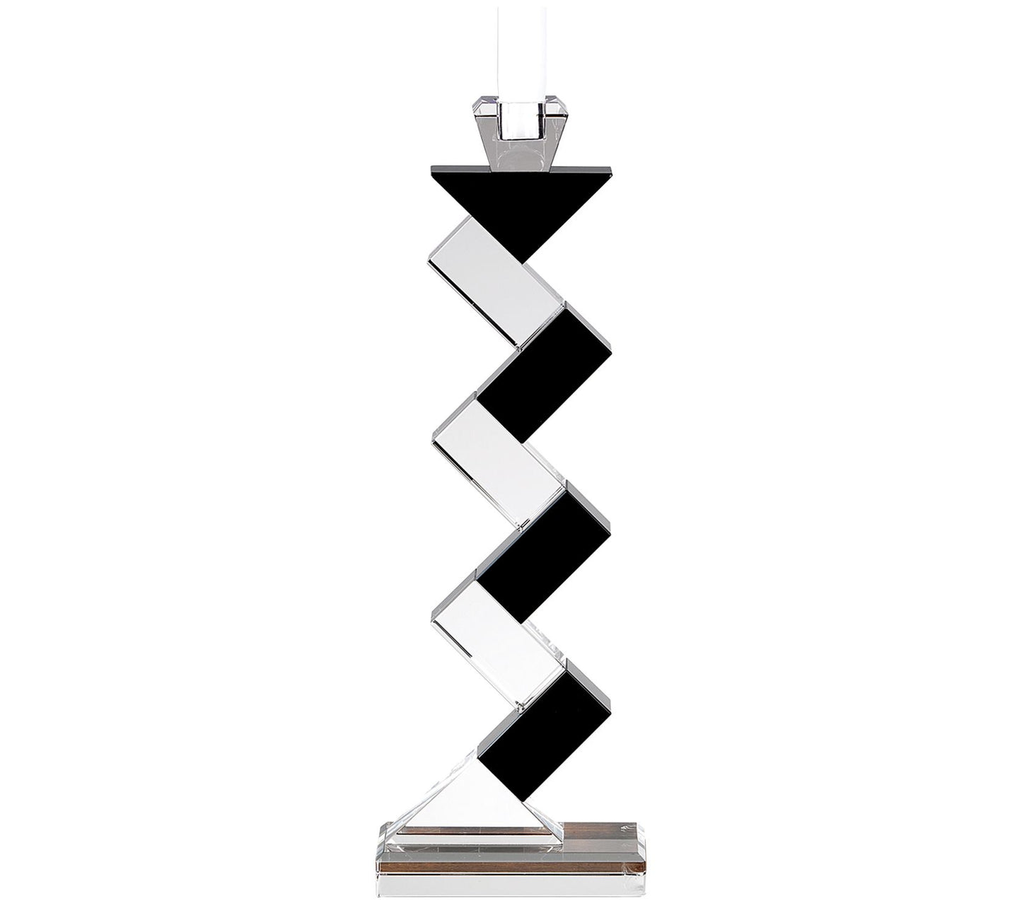 Badash Crystal Angela Pair of Black Accent Candlesticks