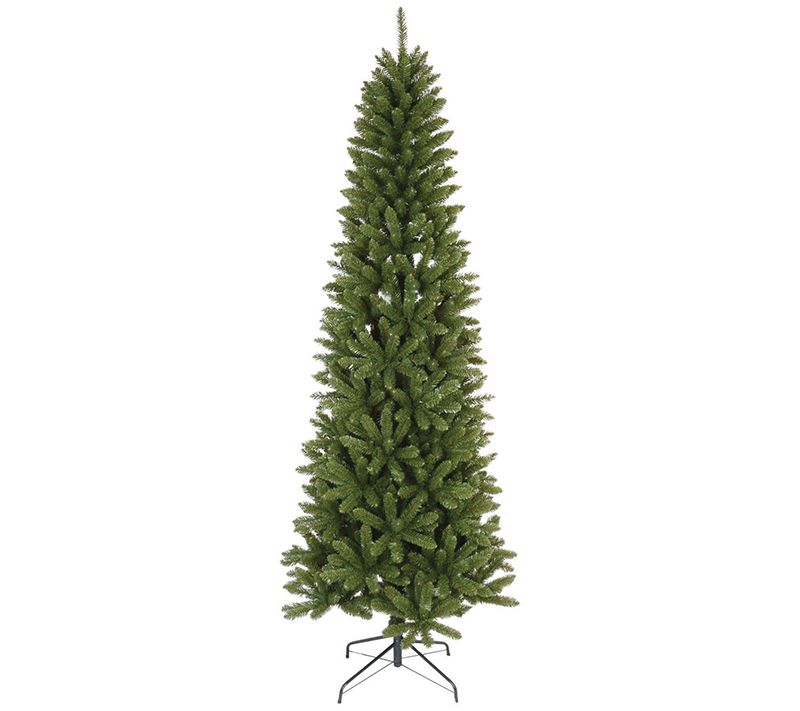 Santa's Workshop 9' Slim Unlit Green Pine Tree