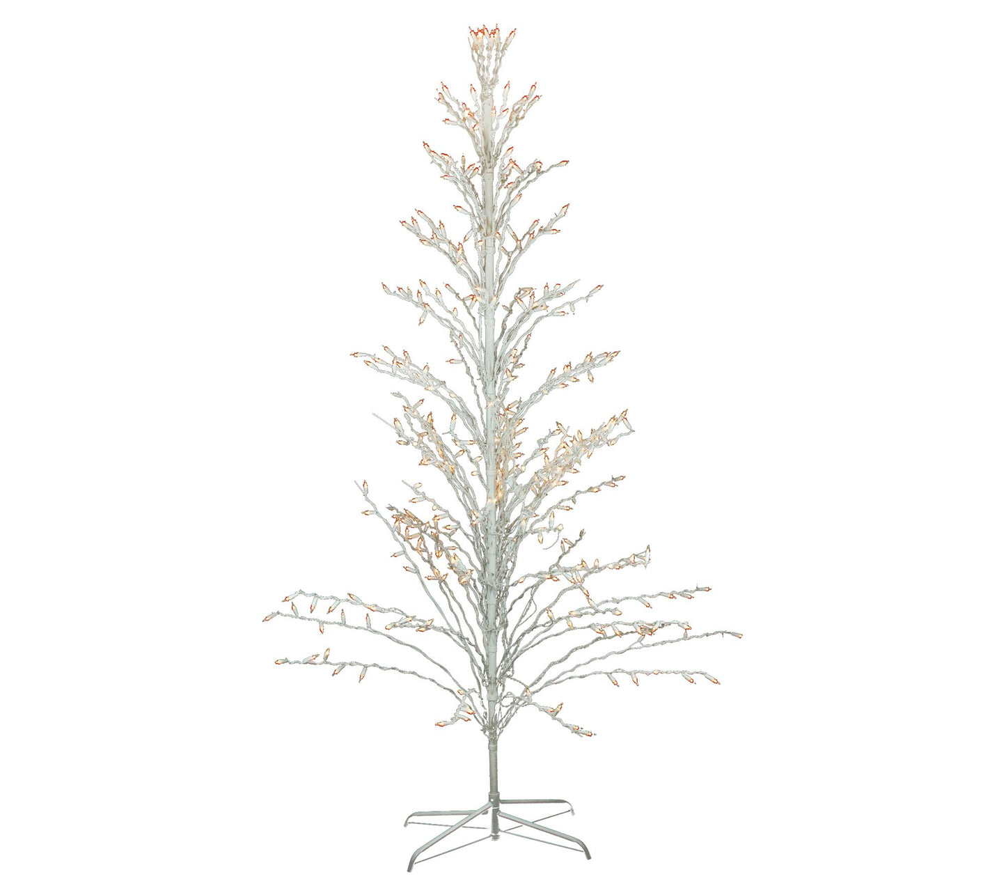 Northlight 6' Christmas Cascade Twig Tree Outdoor Clear Lights
