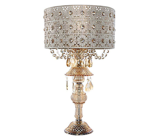 River of Goods 24"H Jeweled Blossoms Table Lamp