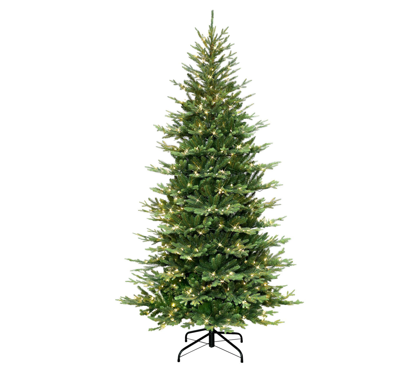 Puleo International 6.5 ft Pre-lit Slim BalsamFir Tree