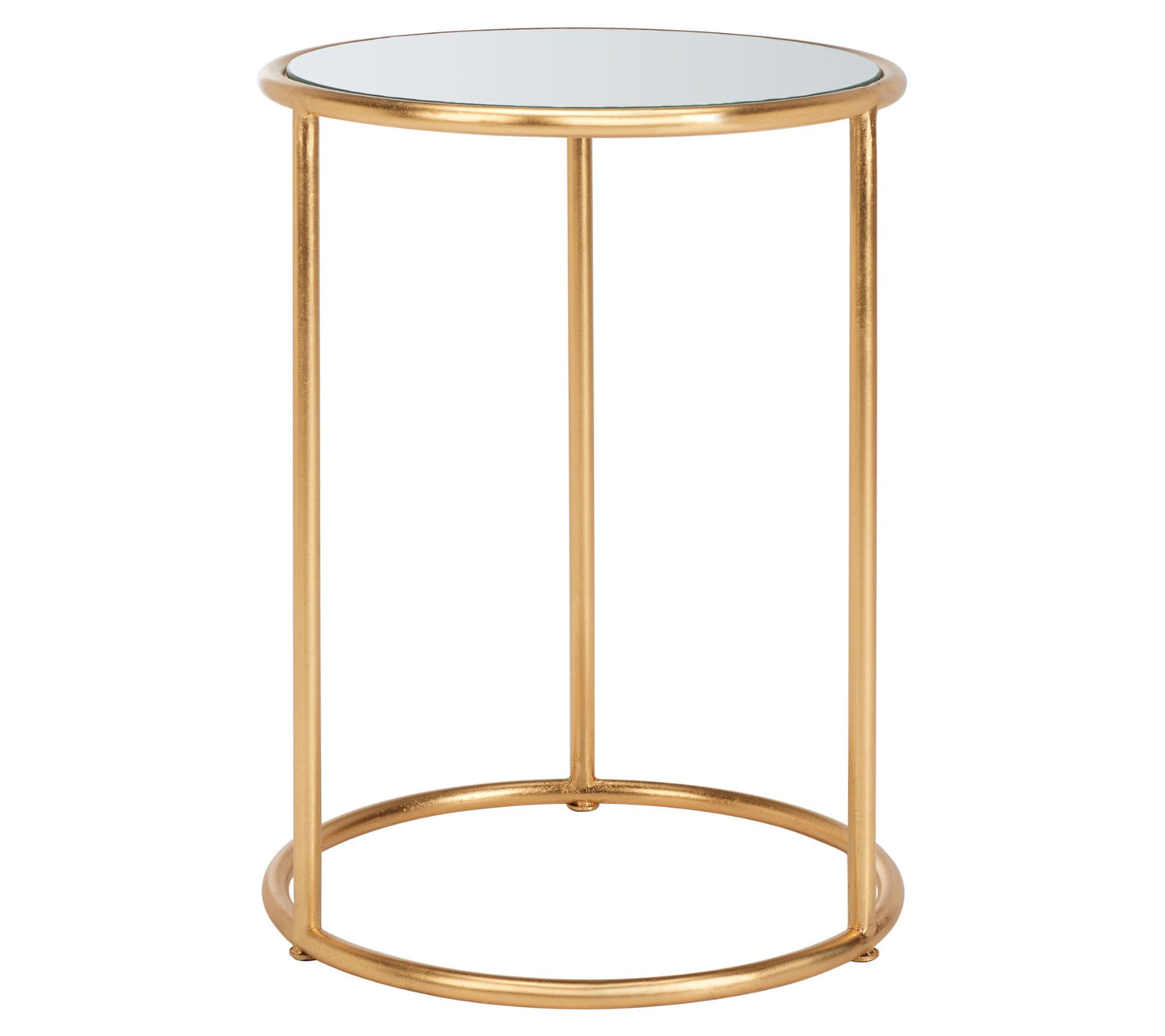 Safavieh Shay Glass Top Gold Leaf Accent Table