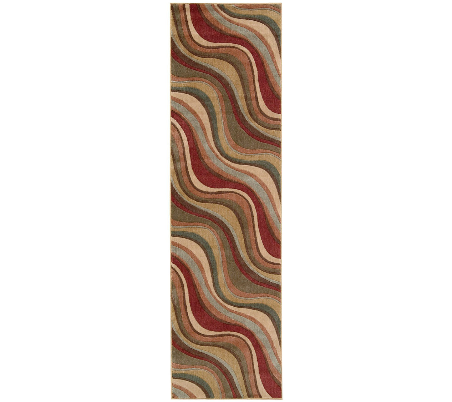 Nourison Atlas 2'3" x 8' Rythmns Machine-Made Rug