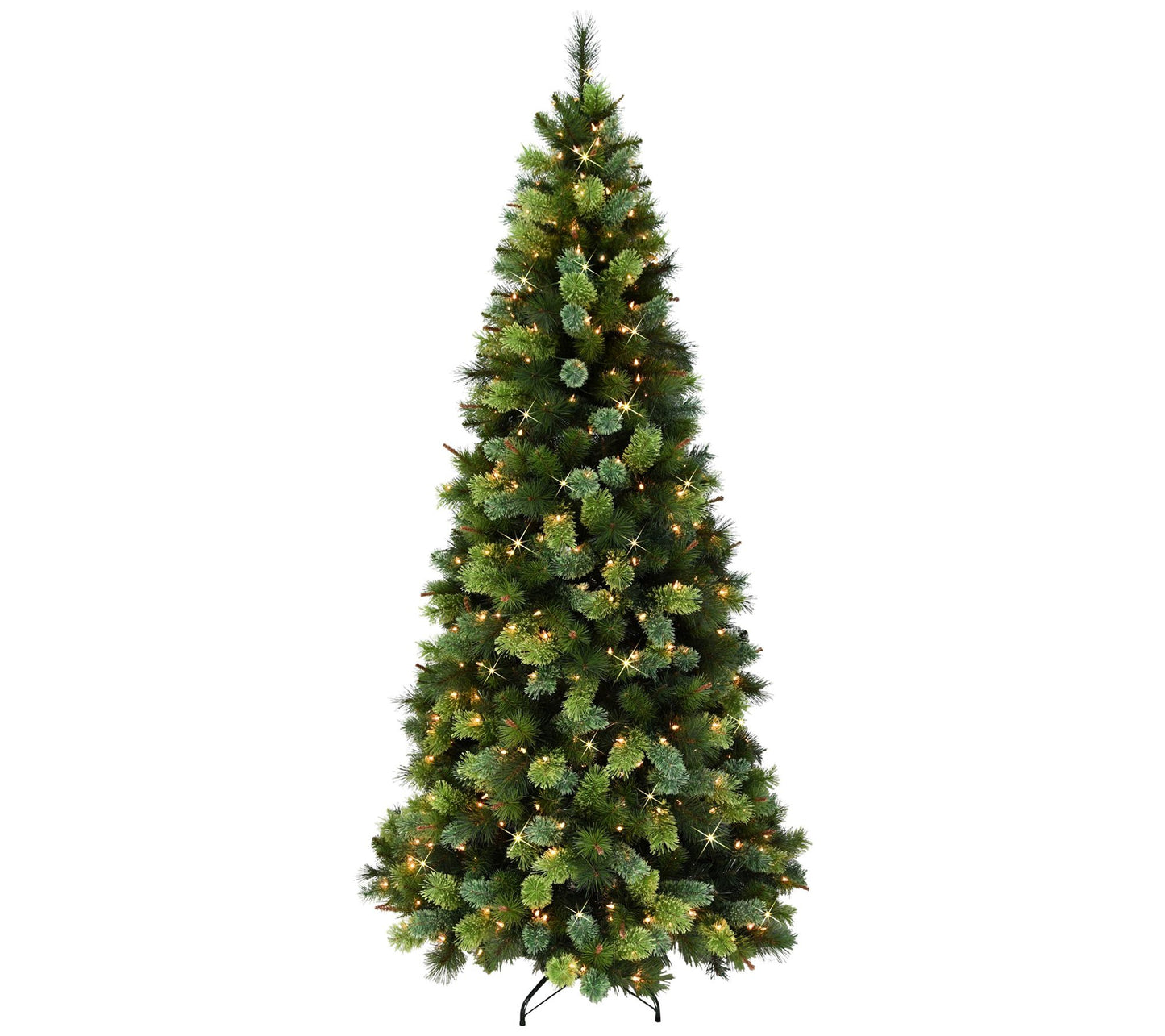 Puleo International 7.5' Prelit Slim PortsmouthPine Tree
