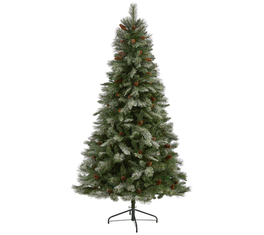 7' French Alps Mountain Pine Christmas Tree byearly Natural