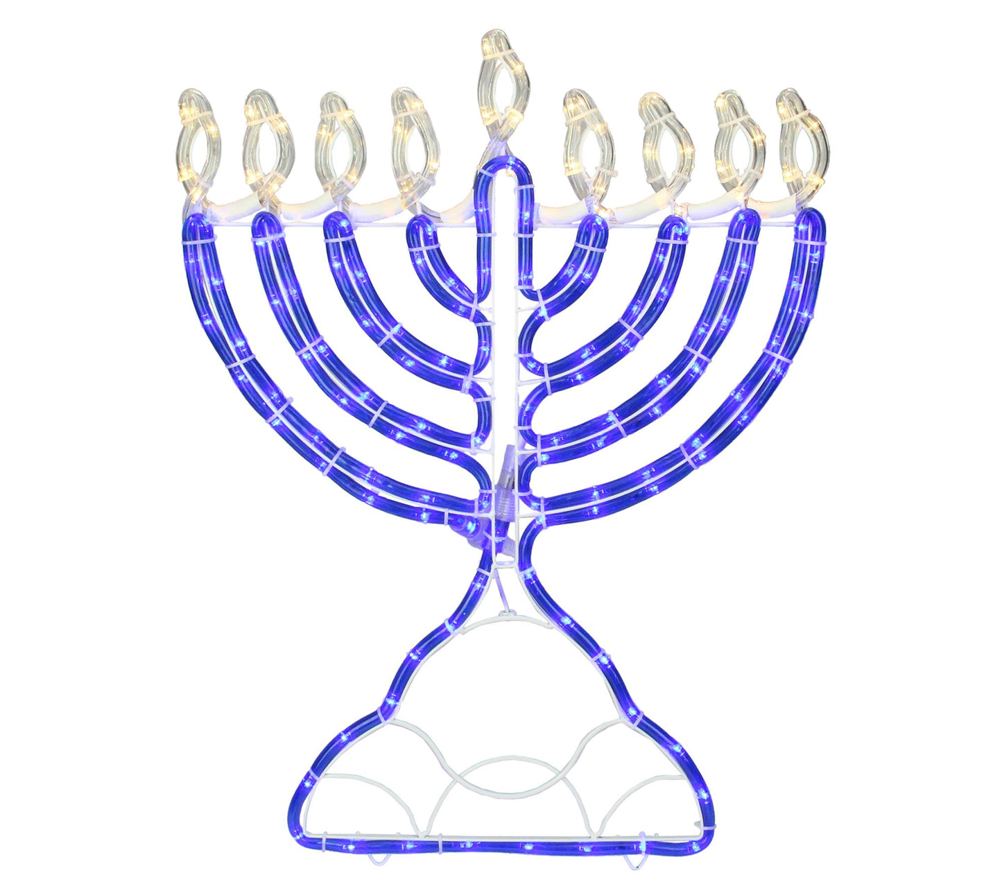 Northlight 156 Clear/Blue LED Hanukkah Menorah Rope Lights