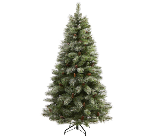 6' French Alps Mountain Christmas Tree by Nearly Natural