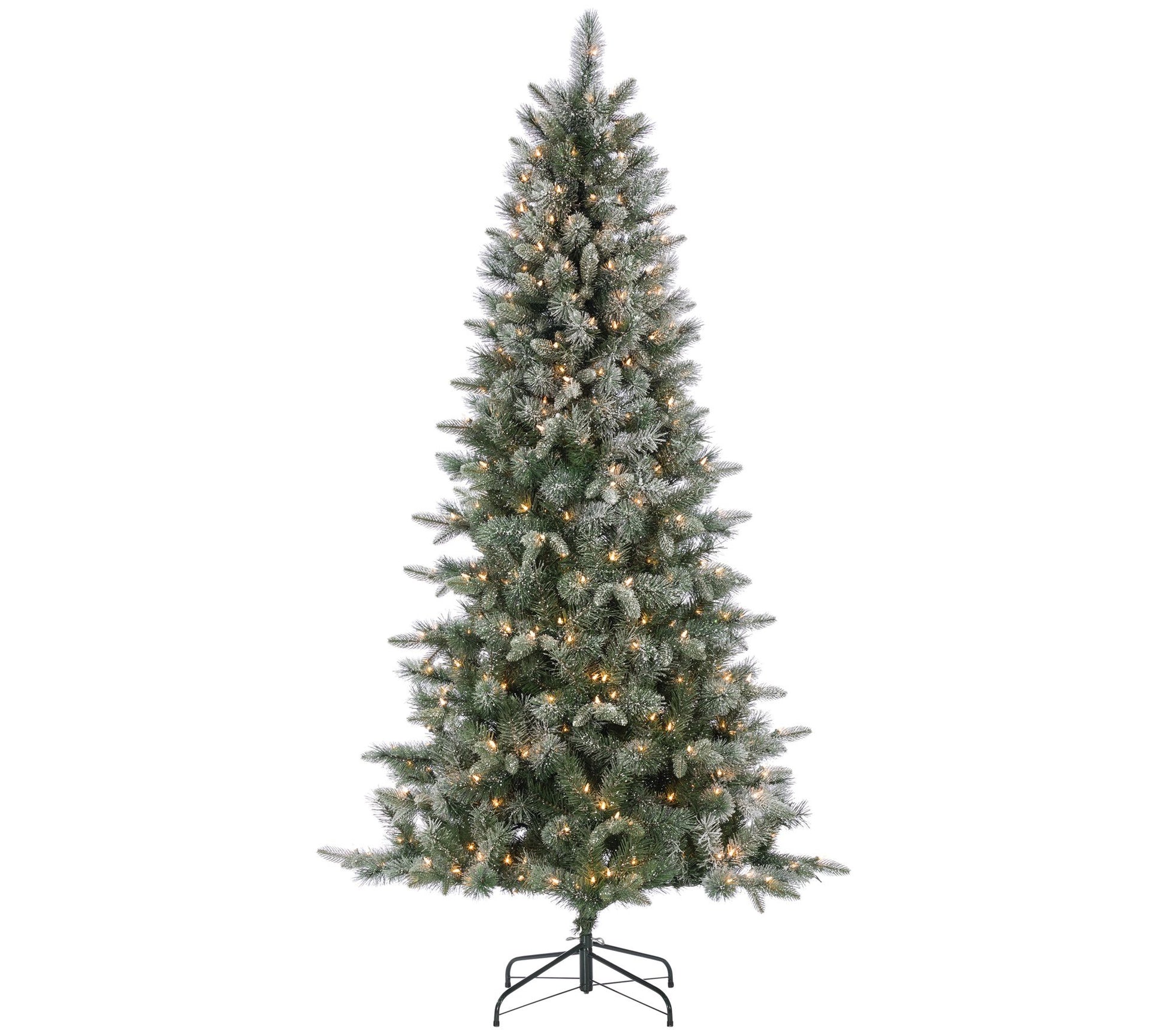 7Ft. Lightly Flocked Natural Cut Artic Pine byerson Co.