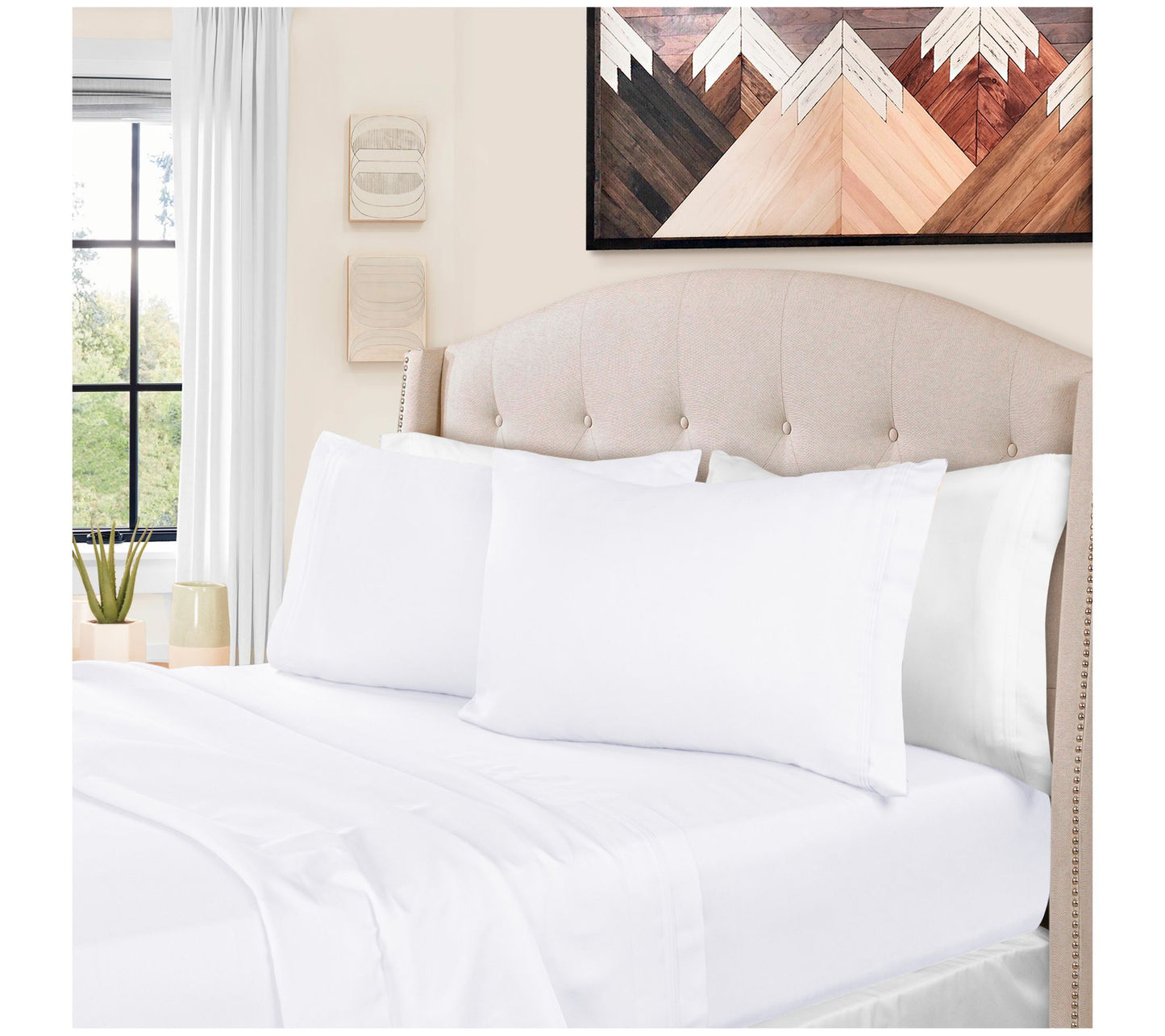 Superior 1500-TC Egyptian Cotton 4-Piece SheetQueen