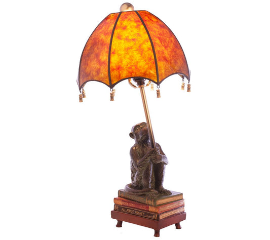 River of Goods 21.75"H Intellectual Monkey Table Lamp