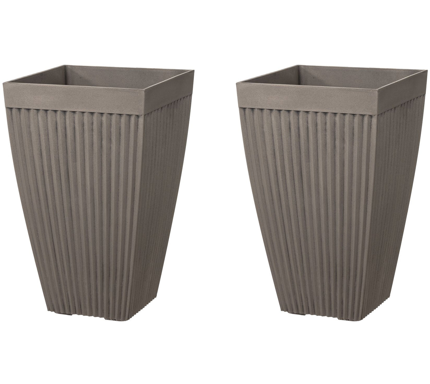 Glitzhome Sophisticated Farmhouse Indoor Outdoor Planter S/2