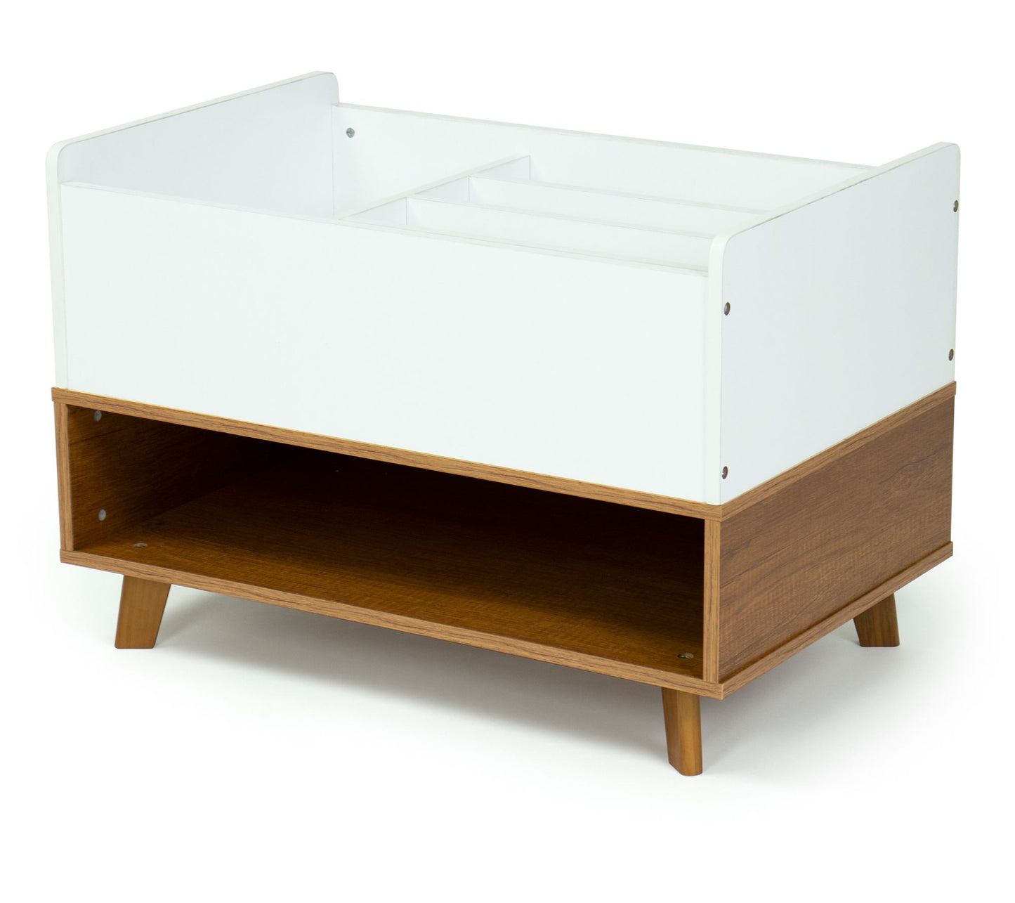 Humble Crew Bookshelf & Caddy with Toy Storage