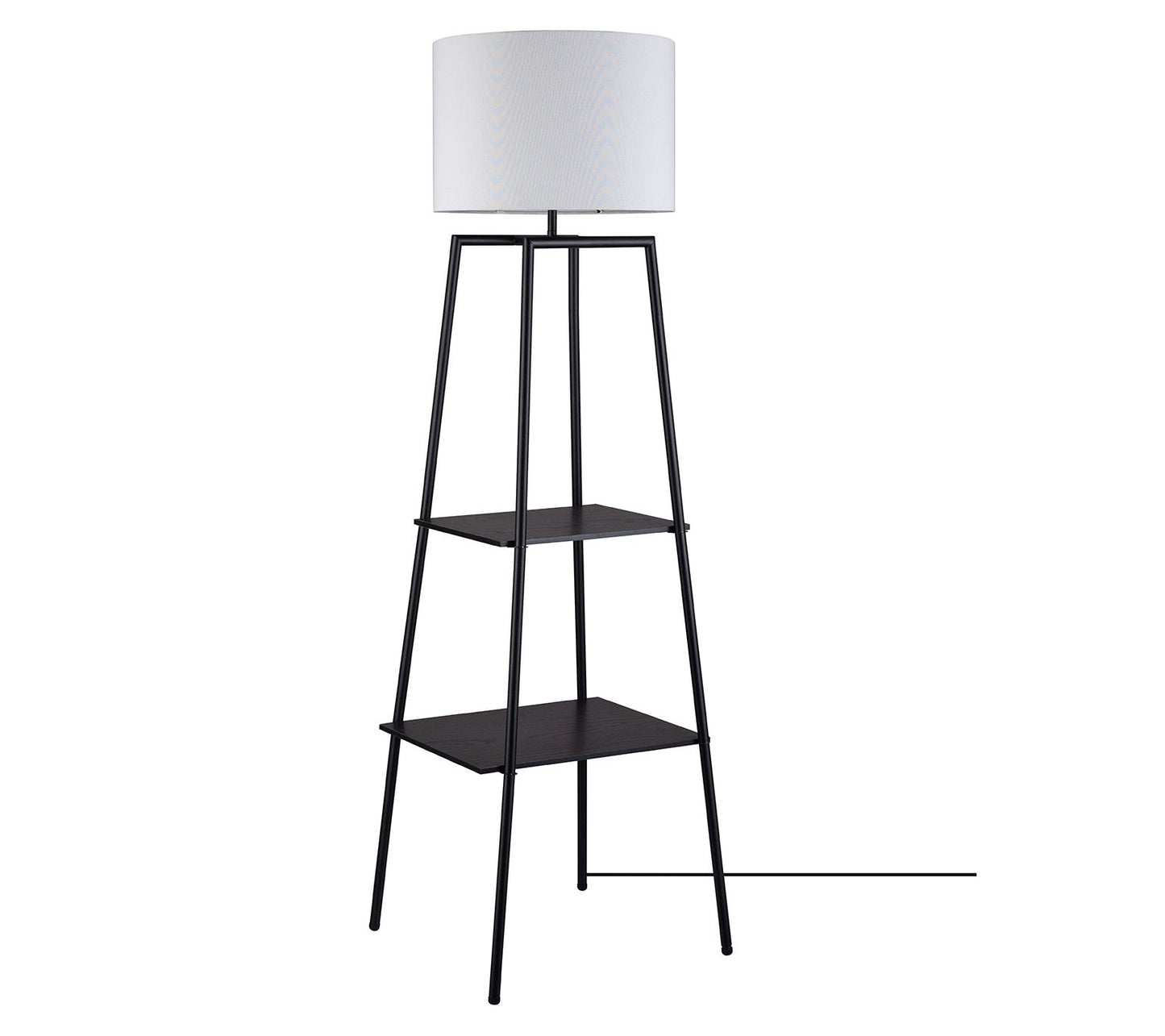 Globe Electric Collins 61" Shelf Floor Lamp Wit h Lamp Shade