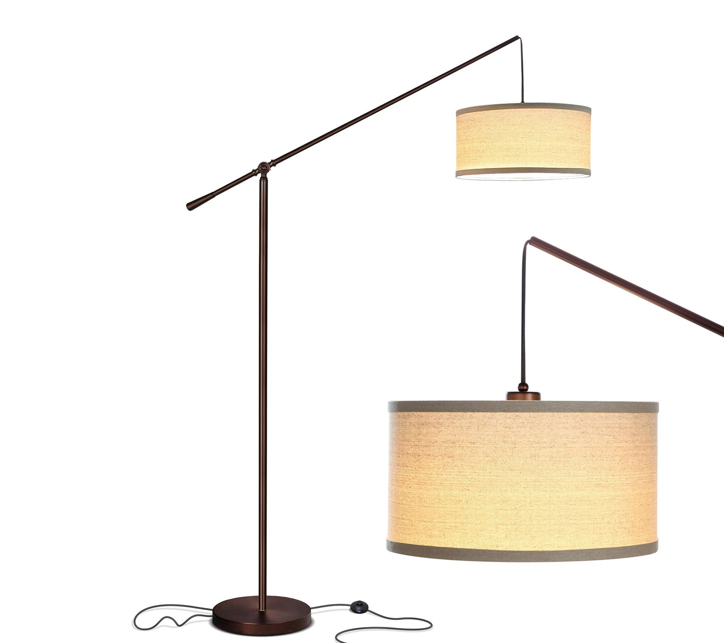 Brightech Hudson 2nd Edition 70" LED Arc FloorLamp