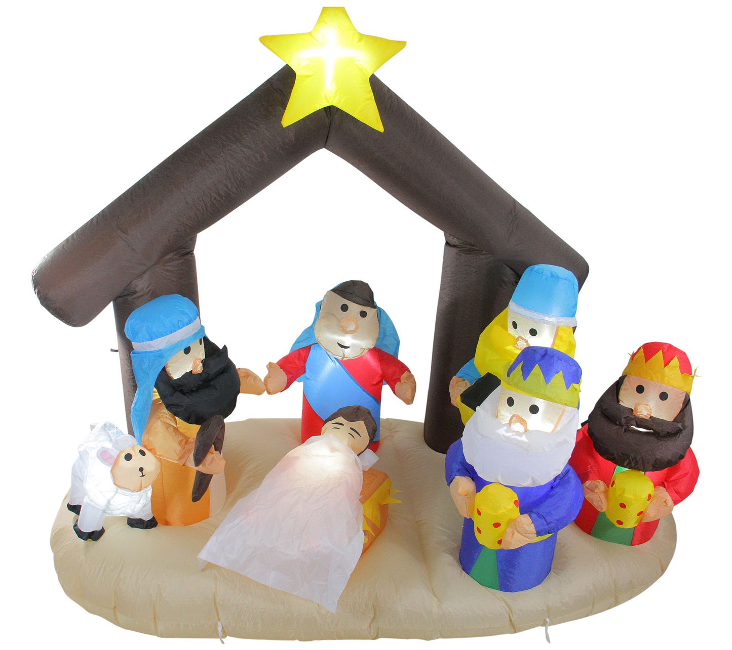 Northlight 6' Inflatable Nativity Scene Lighted Outdoor Decor