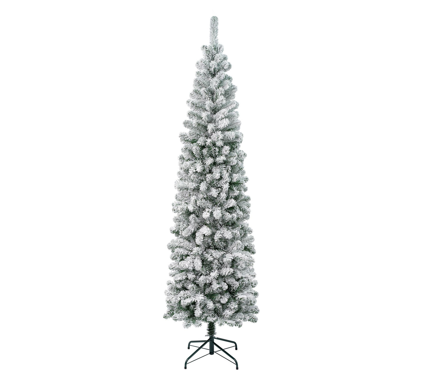 National Tree 7.5' Acacia PencilSlim Flocked Tree