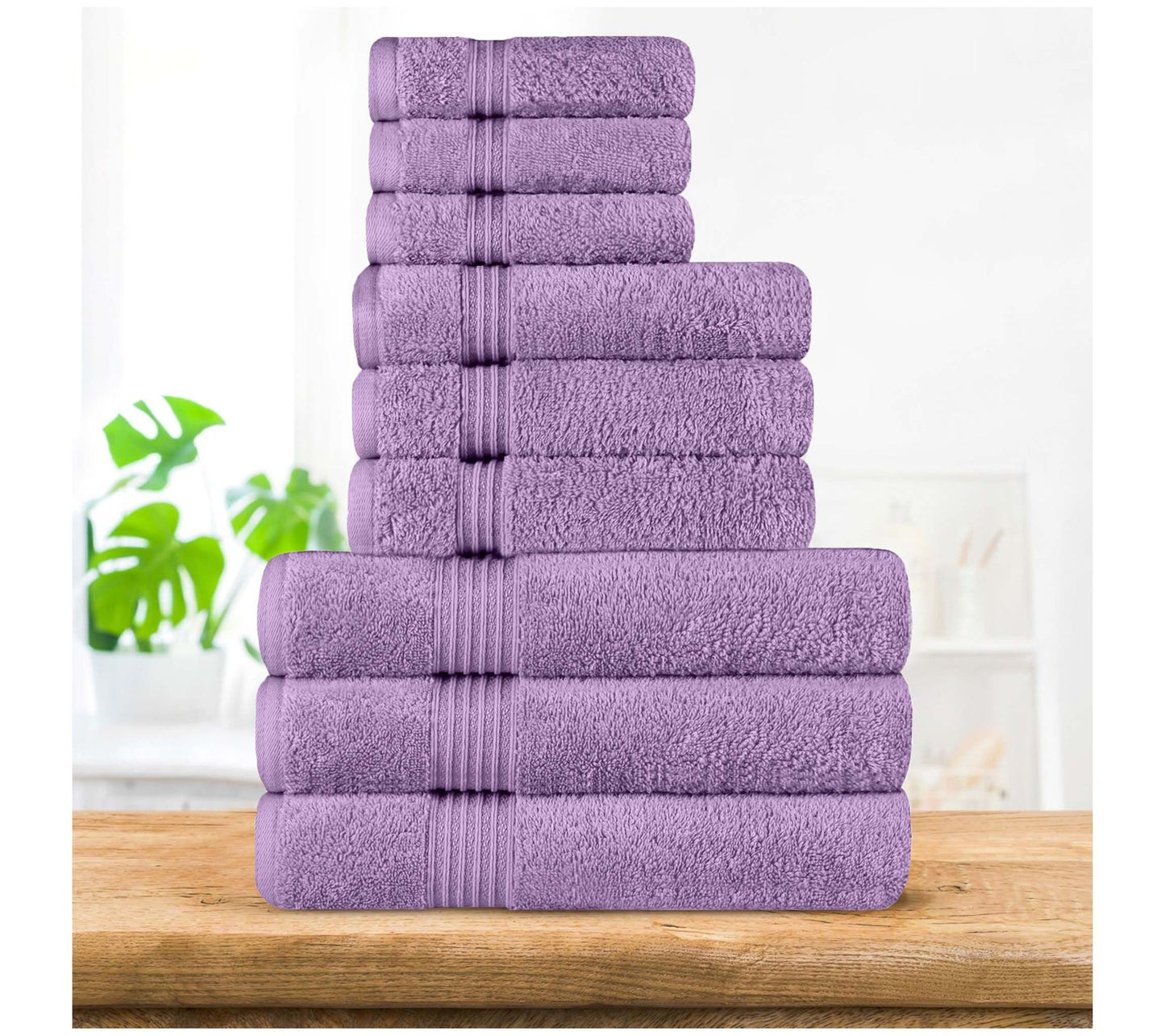 Superior Egyptian Cotton Highly Absorbent 9-PCoft Towel Set