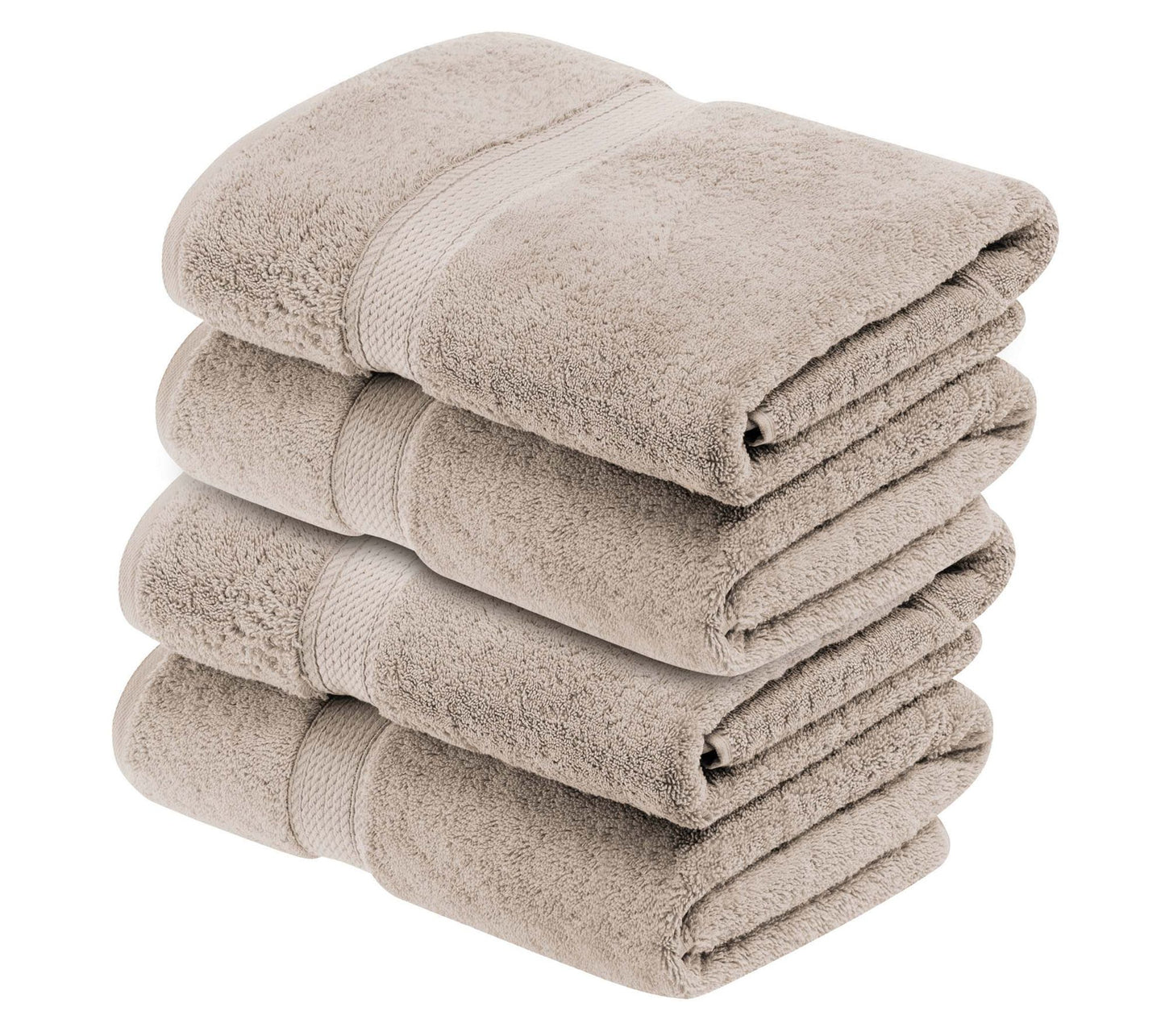Superior Egyptian Cotton Plush Absorbent 4-PC Bath Towel Set