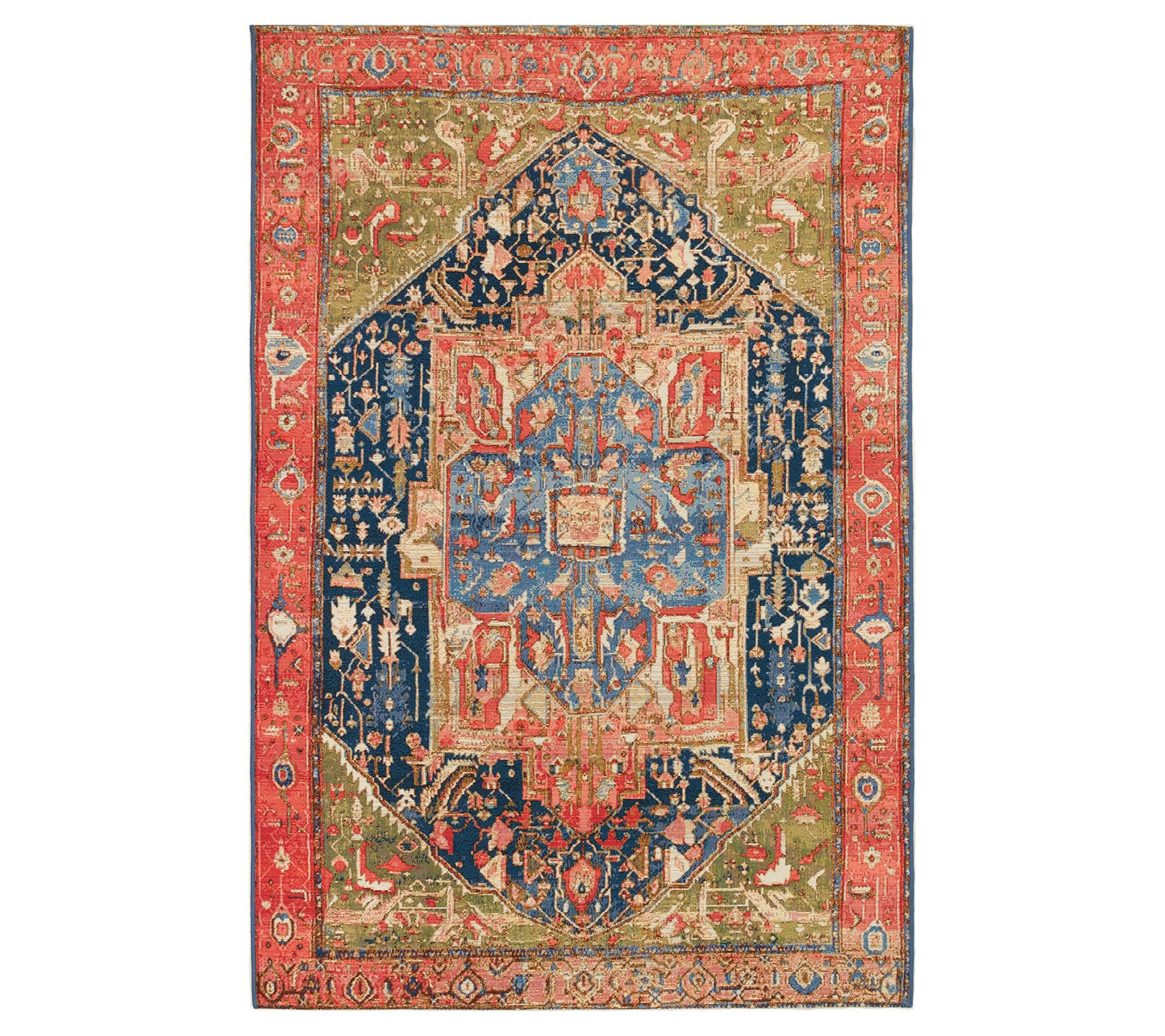 Liora Manne 9' x 12' Marina Heriz In/Outdoor Rug Red