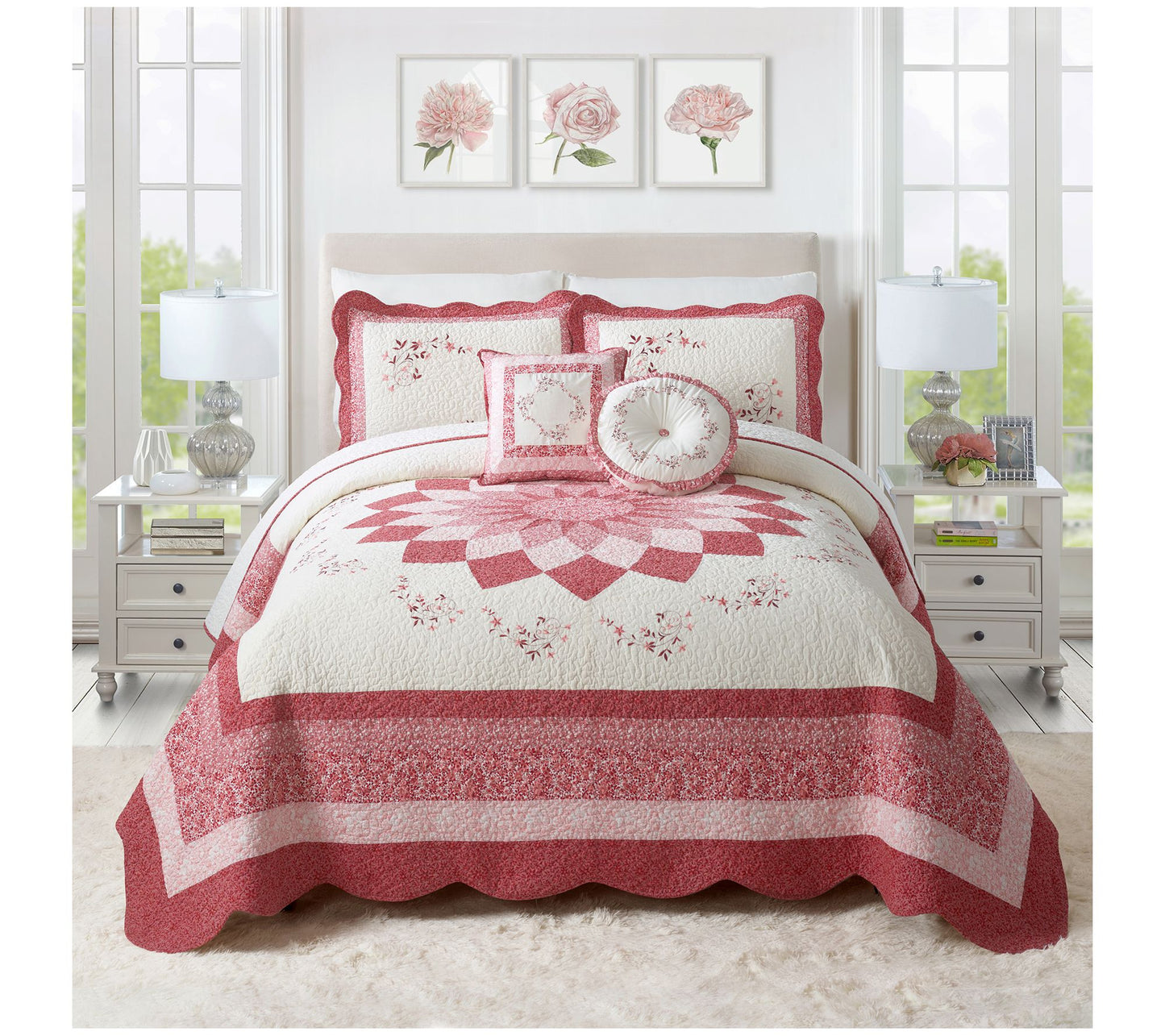 Modern Heirloom Caroline Embroidered Full/QueenBedspread
