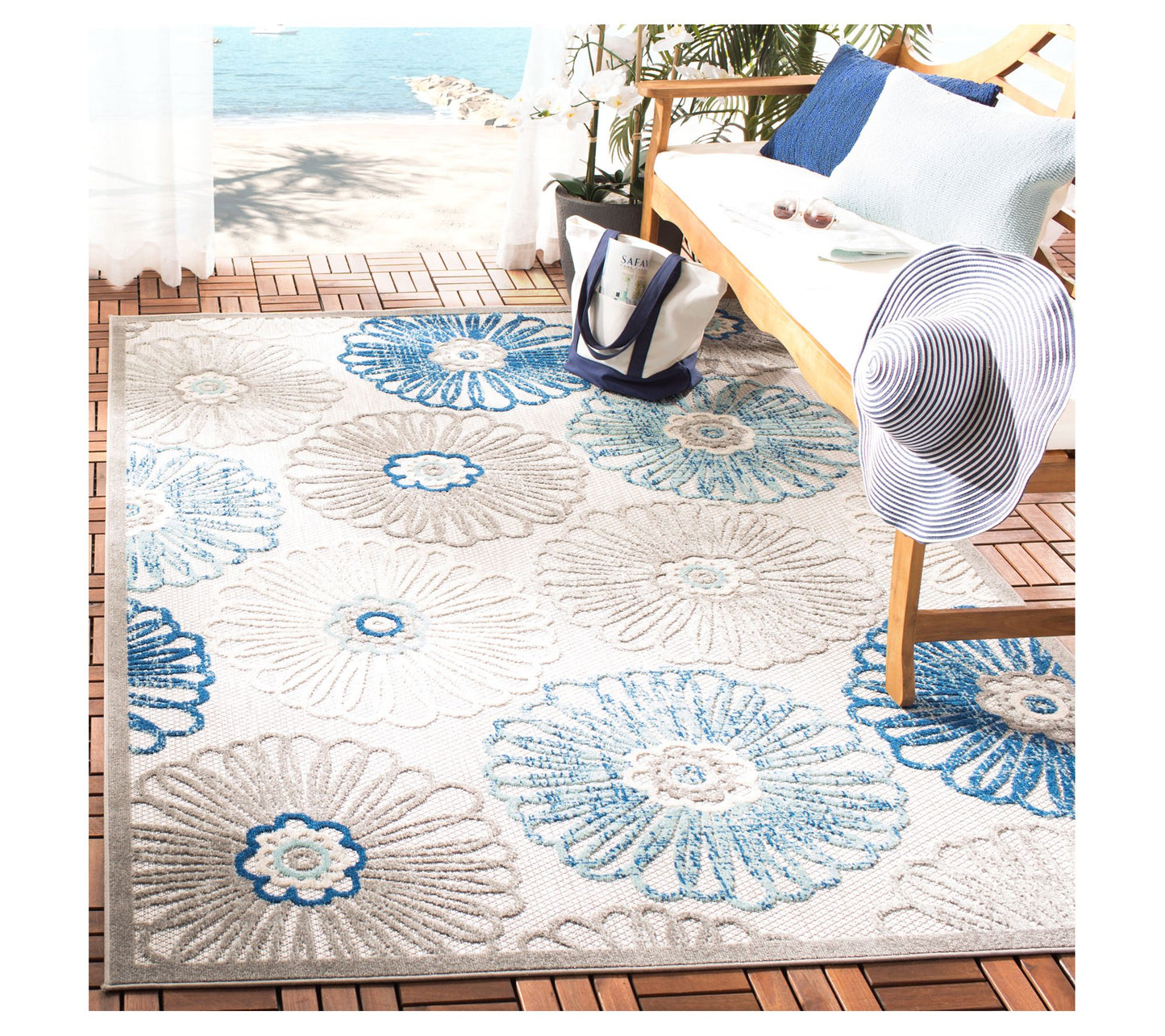 Safavieh Cabana 801 Series 5'-3" X 7'-6"